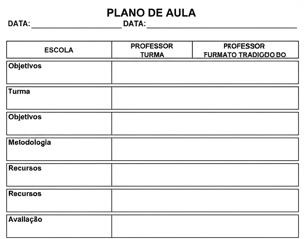 Plano de aula em português